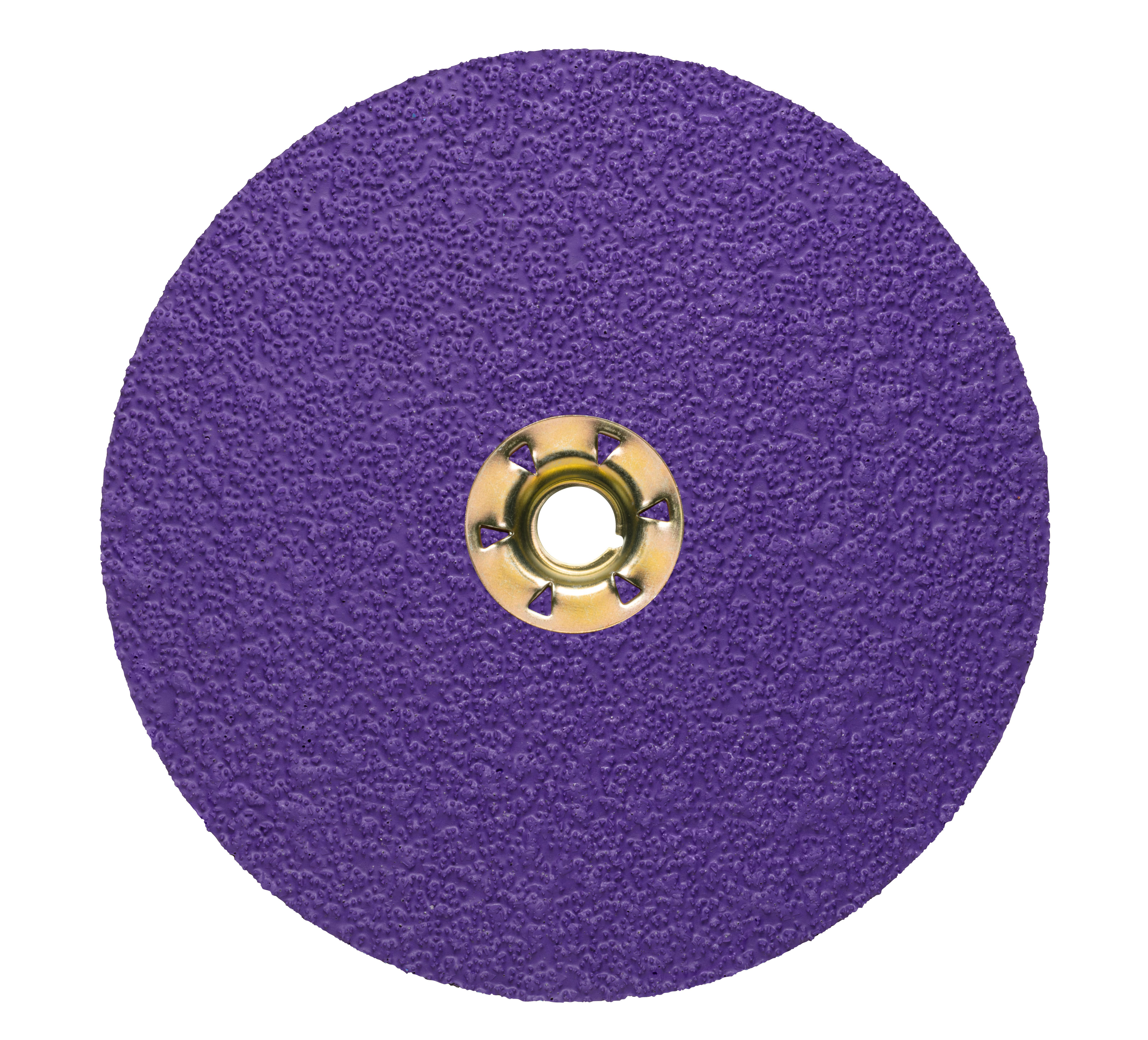 Cubitron II 7100242968 982CX Pro Fibre Disc, 5 in Dia Disc, 36+ Grit, Coarse Grade, Precision Shaped Ceramic Abrasive, Quick-Change Type TN Attachment - Coated Abrasive Fiber Discs